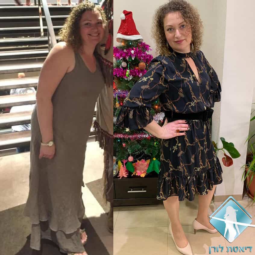 דיאטת לורן תמונות לפני ואחרי - אינה פרקמן - ירדה 17 קילו